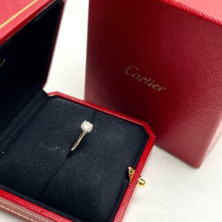 Cartier Pt950 Ring Size 50 60 Points Authentic