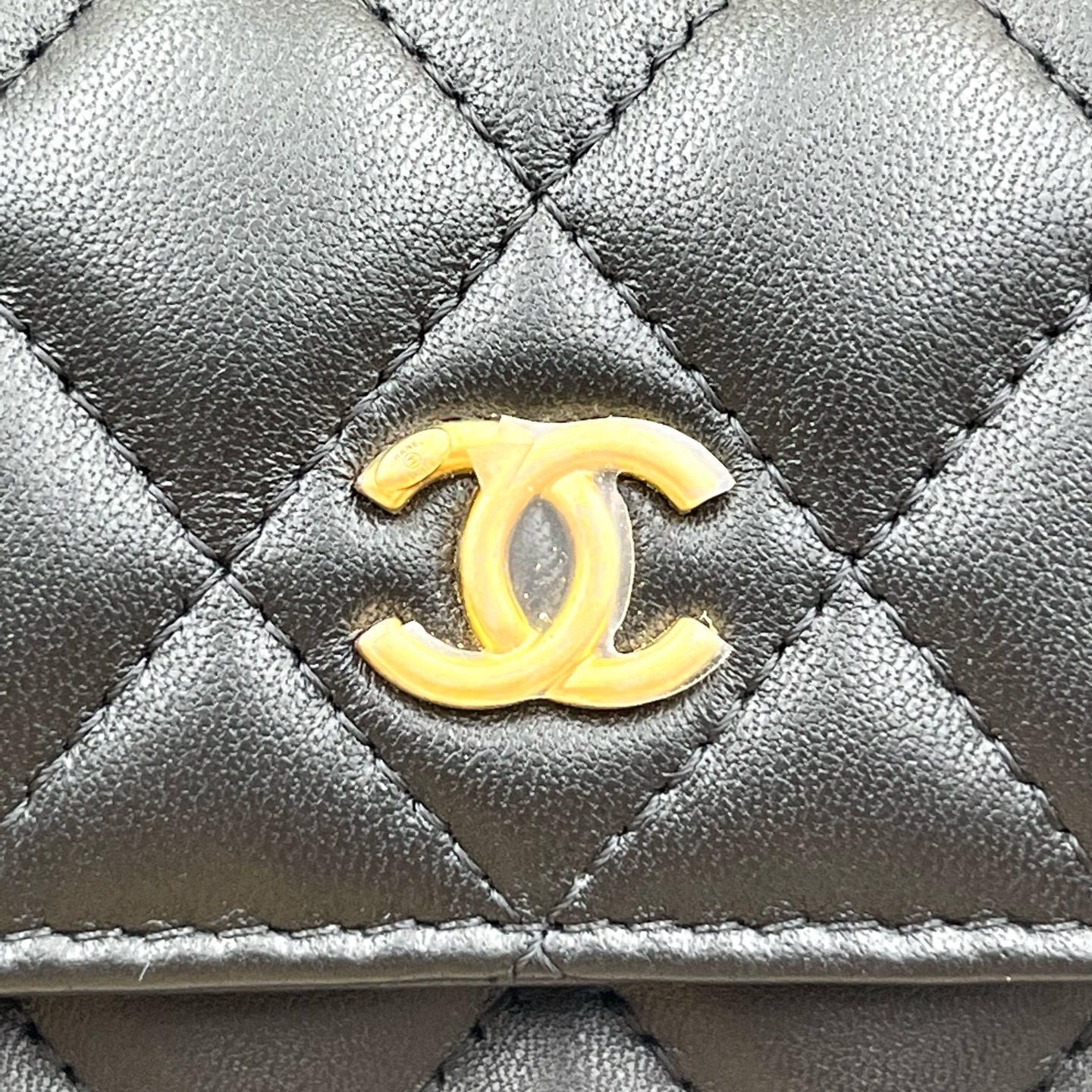 Chanel Classic Flap Small Lambskin Crossbody Bag AP1628-B02916-94305 Authentic - Image 7