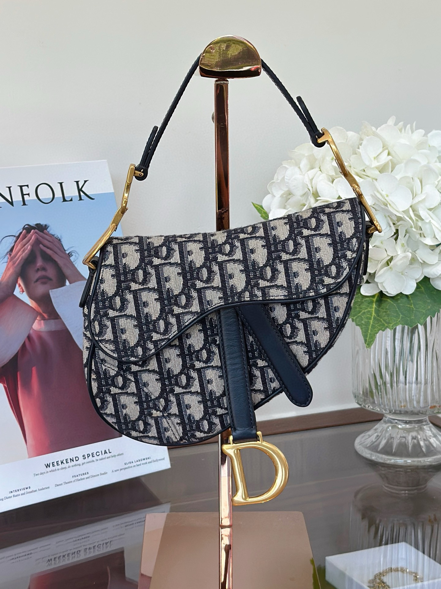 Dior Oblique Saddle Bag Small AB Condition Authentic