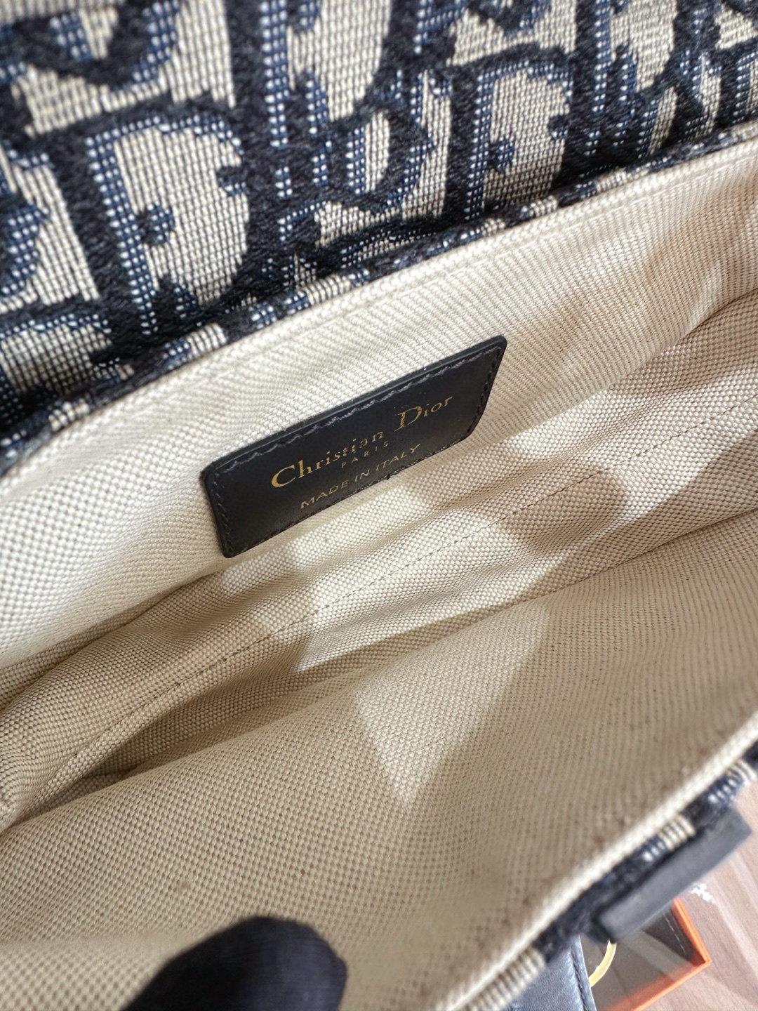 Dior Oblique Saddle Bag Small AB Condition Authentic - Image 6