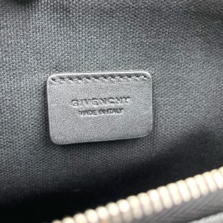 Givenchy Blue Panther Print Long Wallet Clutch Polyester Men's Black 2 Authentic