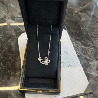 Graff Butterfly Phantom Double Pendant Diamond Necklace AB Authentic