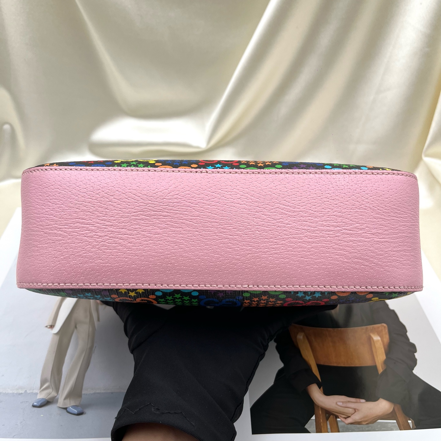 GUCCI Rainbow GG Supreme Canvas Camera Crossbody Bag Small Authentic - Image 5