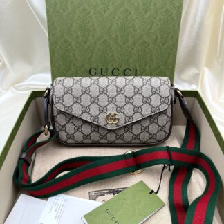 Gucci Ophidia 764961 GG Supreme Canvas Crossbody Bag Authentic