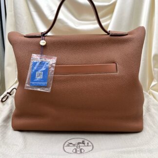 Hermes Swift Leather Shoulder Bag Gold Hardware 35cm Authentic