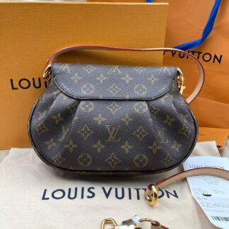 Louis Vuitton SUNSET Handbag M13617 Monogram Coated Canvas Brown Authentic