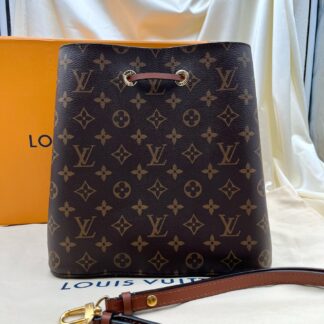 Louis Vuitton M44887 Brown Bucket Bag Monogram Canvas Authentic