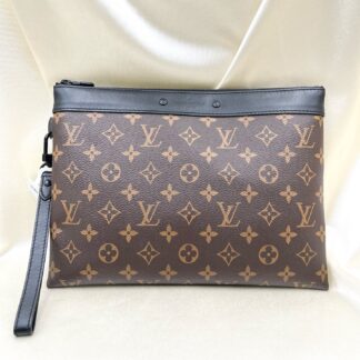 Louis Vuitton Pochette To-Go M82079 Monogram Coated Canvas Leather Pou Authentic