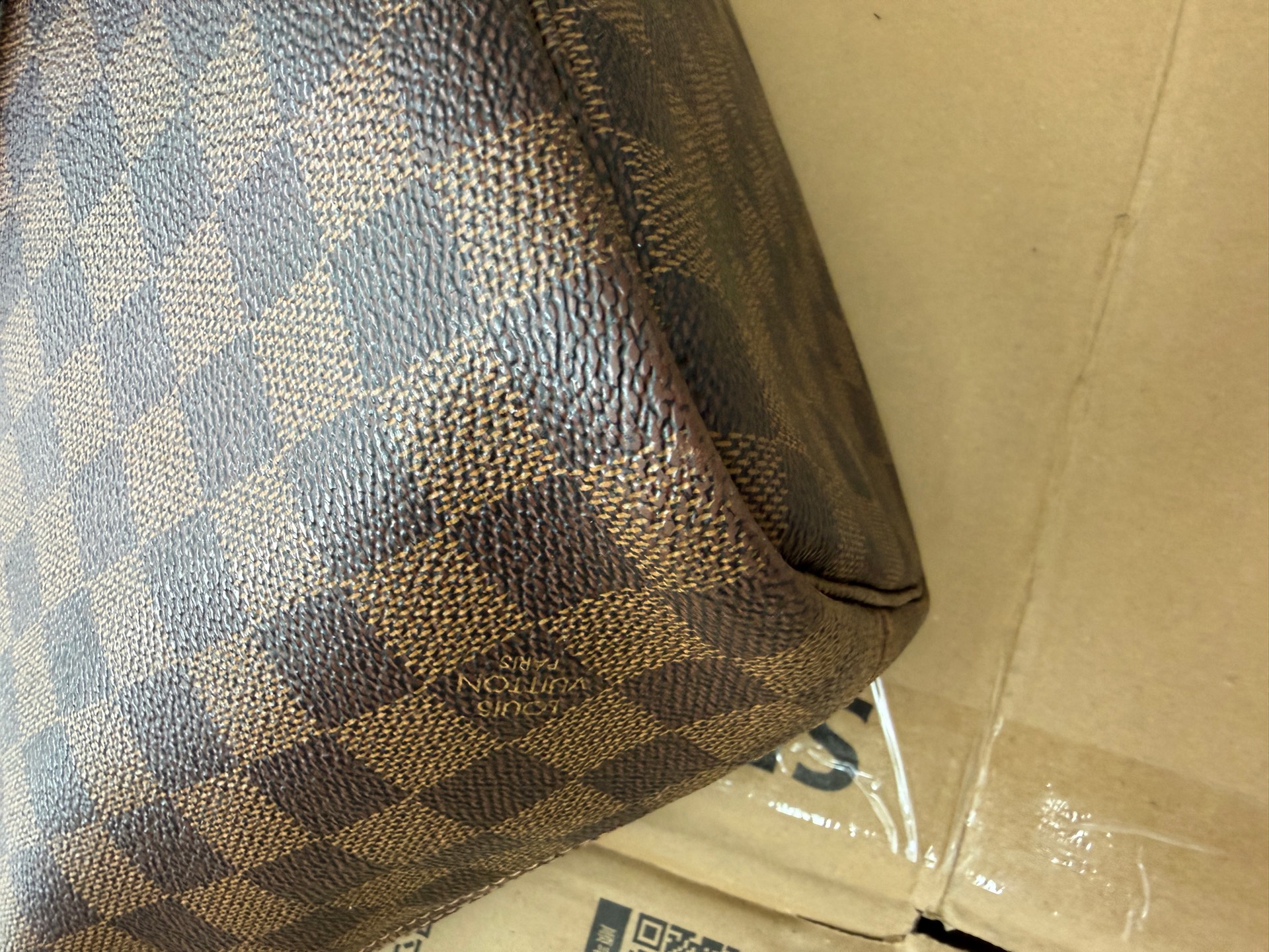 Louis Vuitton Neverfull MM Brown Damier Ebene Tote Authentic - Image 2