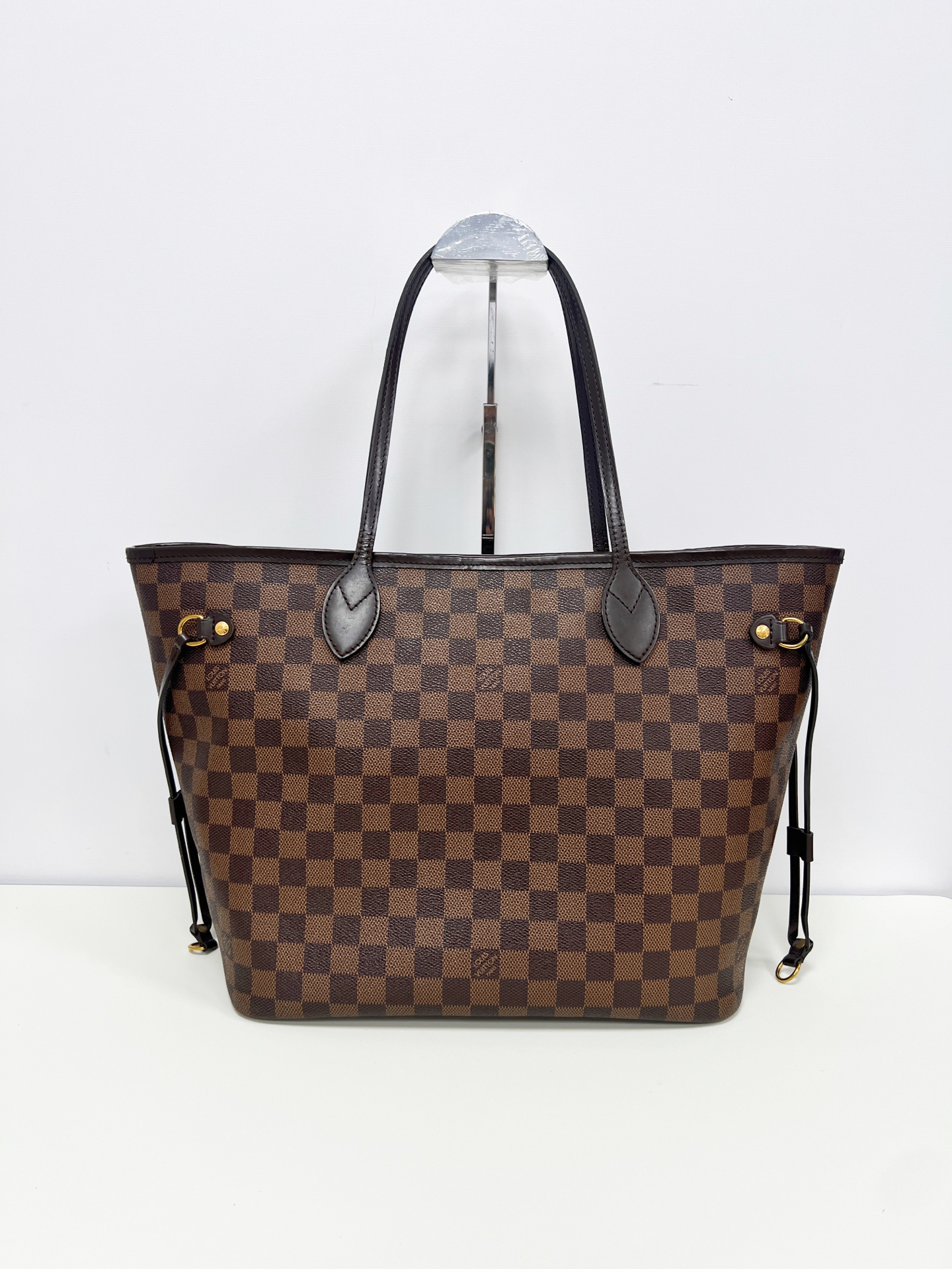 Louis Vuitton Neverfull MM Brown Damier Ebene Tote Authentic - Image 8