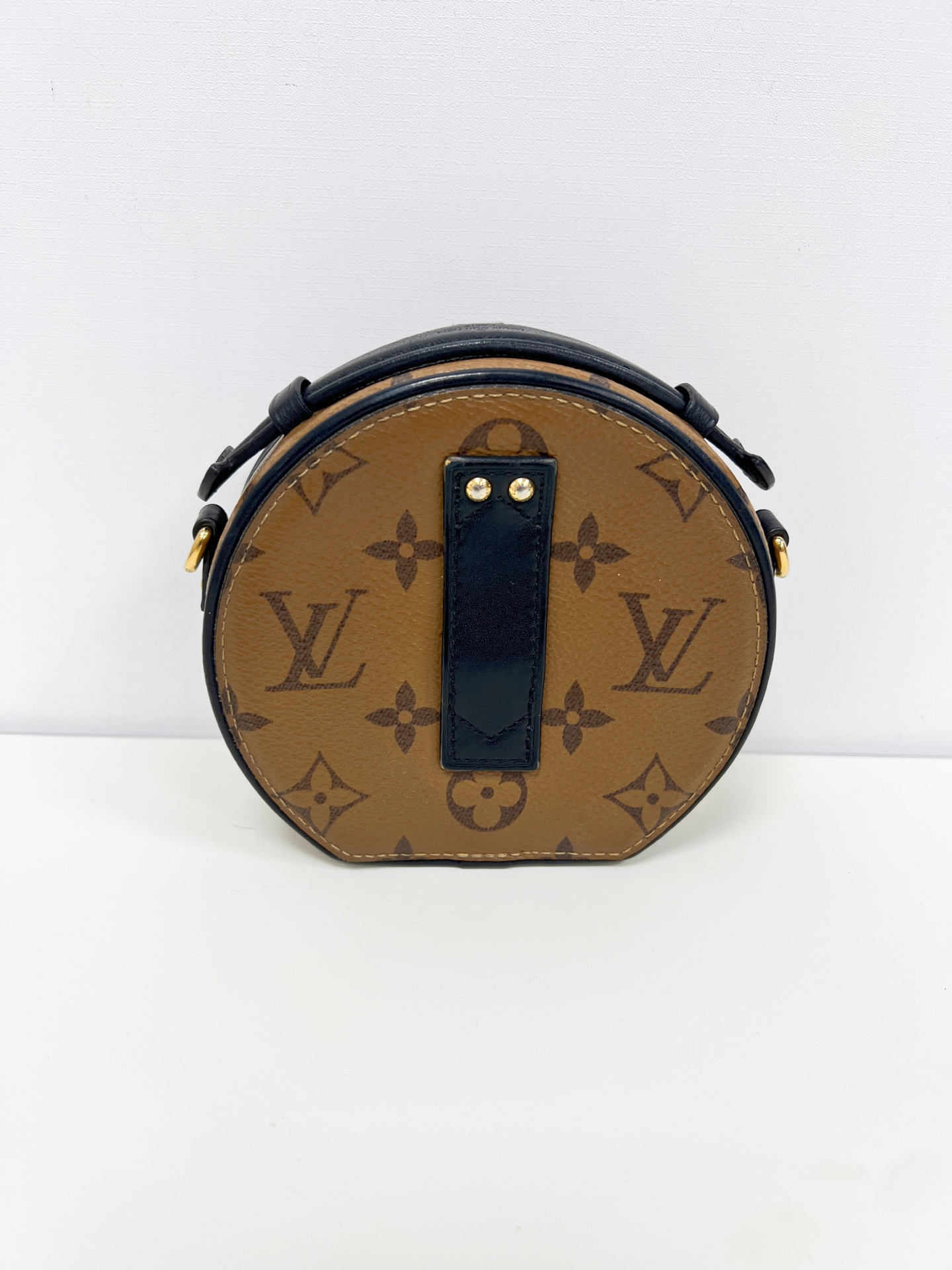 LV Louis Vuitton Boite Chapeau Mini Monogram Brown Crossbody Authentic - Image 2