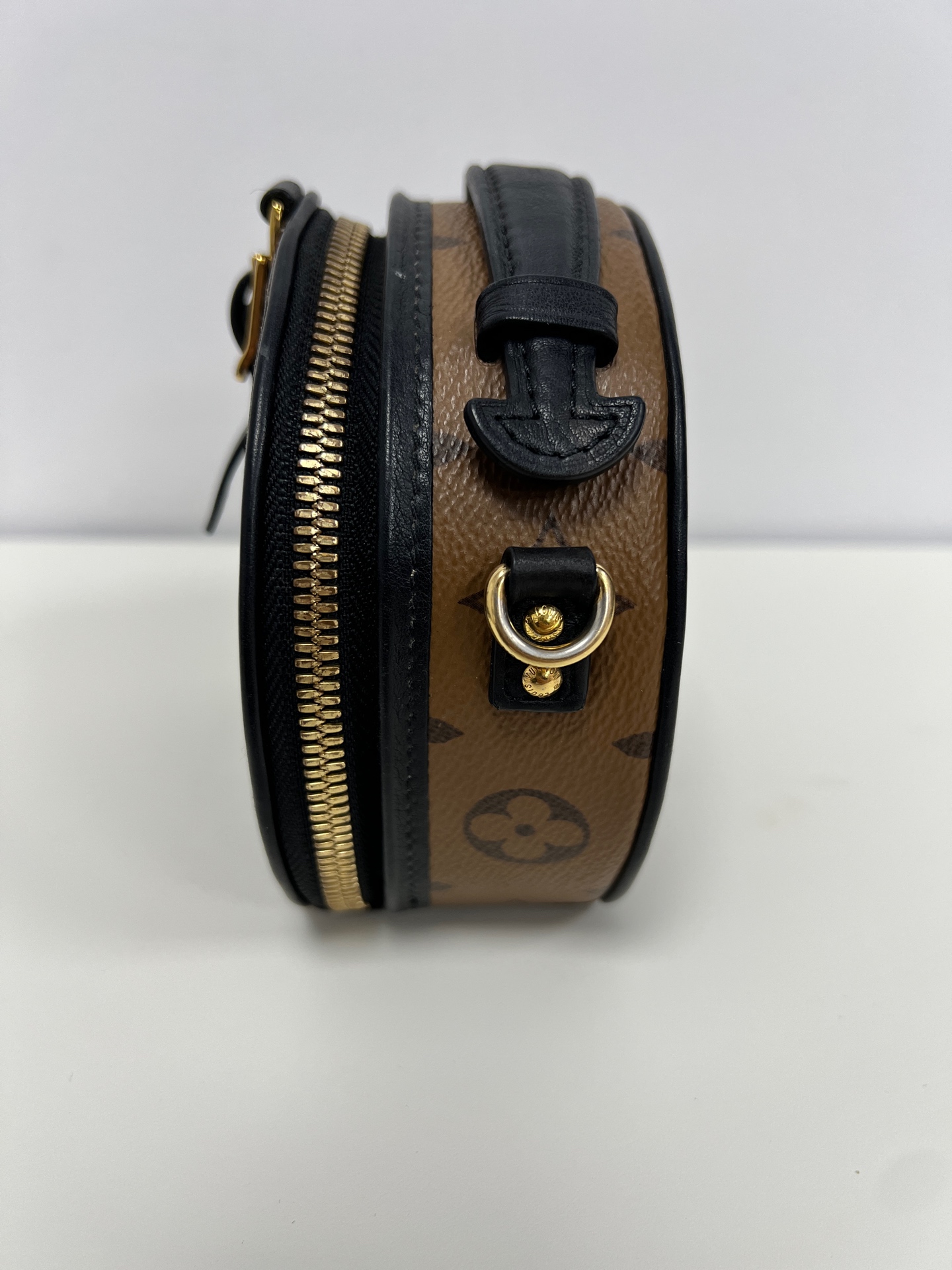 LV Louis Vuitton Boite Chapeau Mini Monogram Brown Crossbody Authentic - Image 8