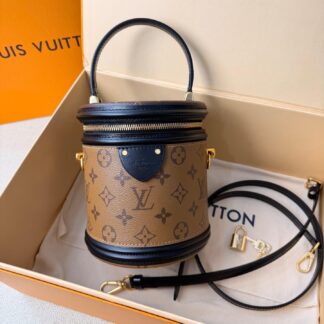LV Bucket Drawstring Bag Monogram Canvas Authentic