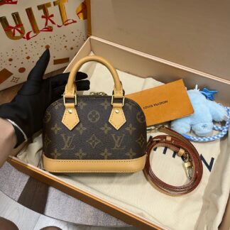 LV Nano Bucket Bag Monogram Canvas Authentic