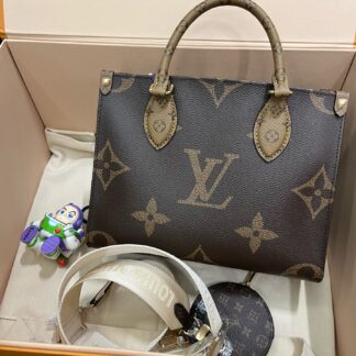 LV Onthego PM Monogram Canvas Tote Authentic