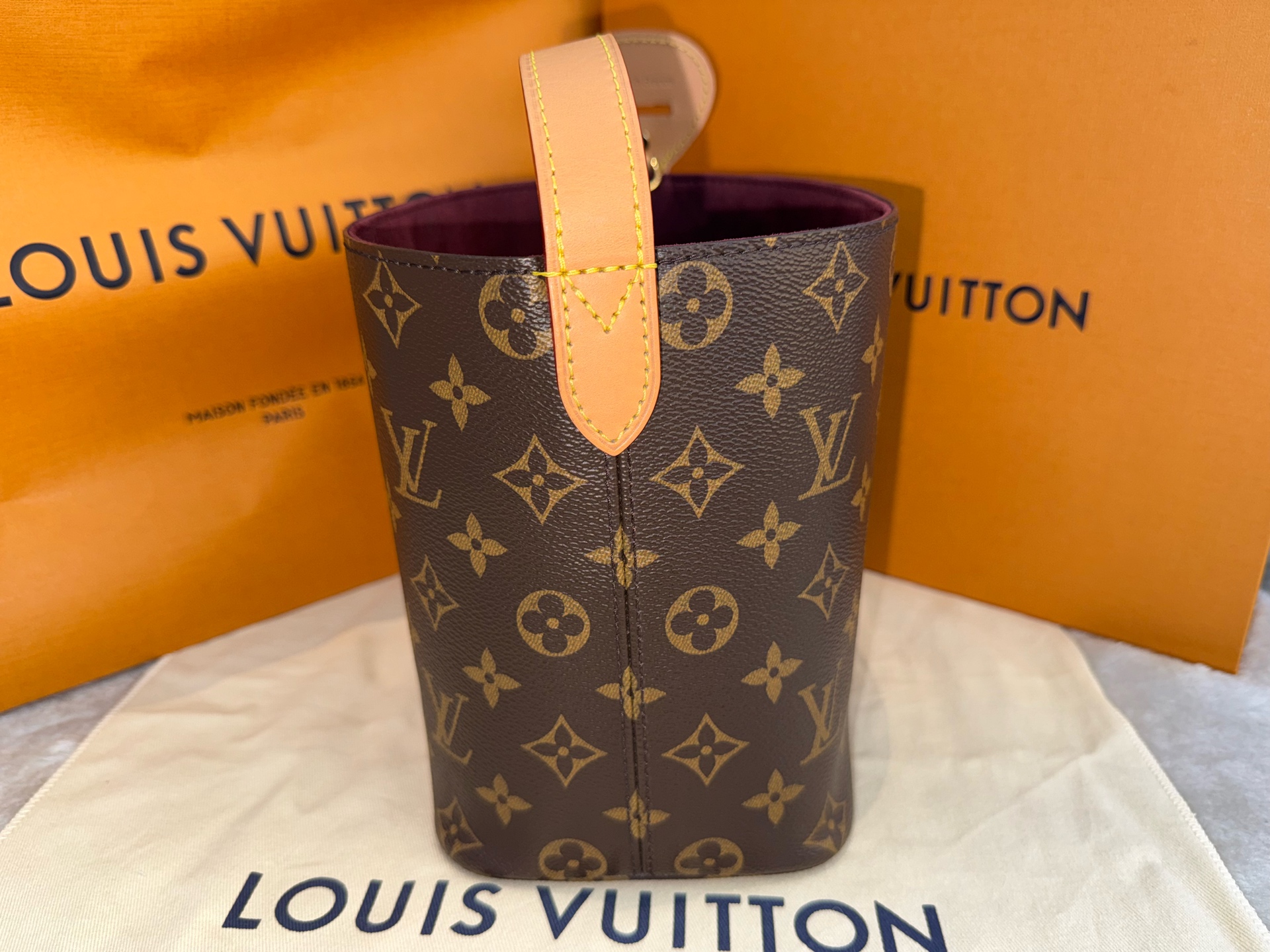 Louis Vuitton Allin BB Monogram Vachetta Leather Crossbody Authentic - Image 5