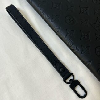 LV Louis Vuitton Pochette Tog Men's Handbag Briefcase Wash Bag Black M Authentic