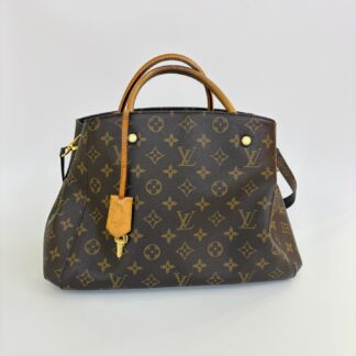 LV Montaigne MM Monogram Canvas Satchel/Top Handle Bag Authentic