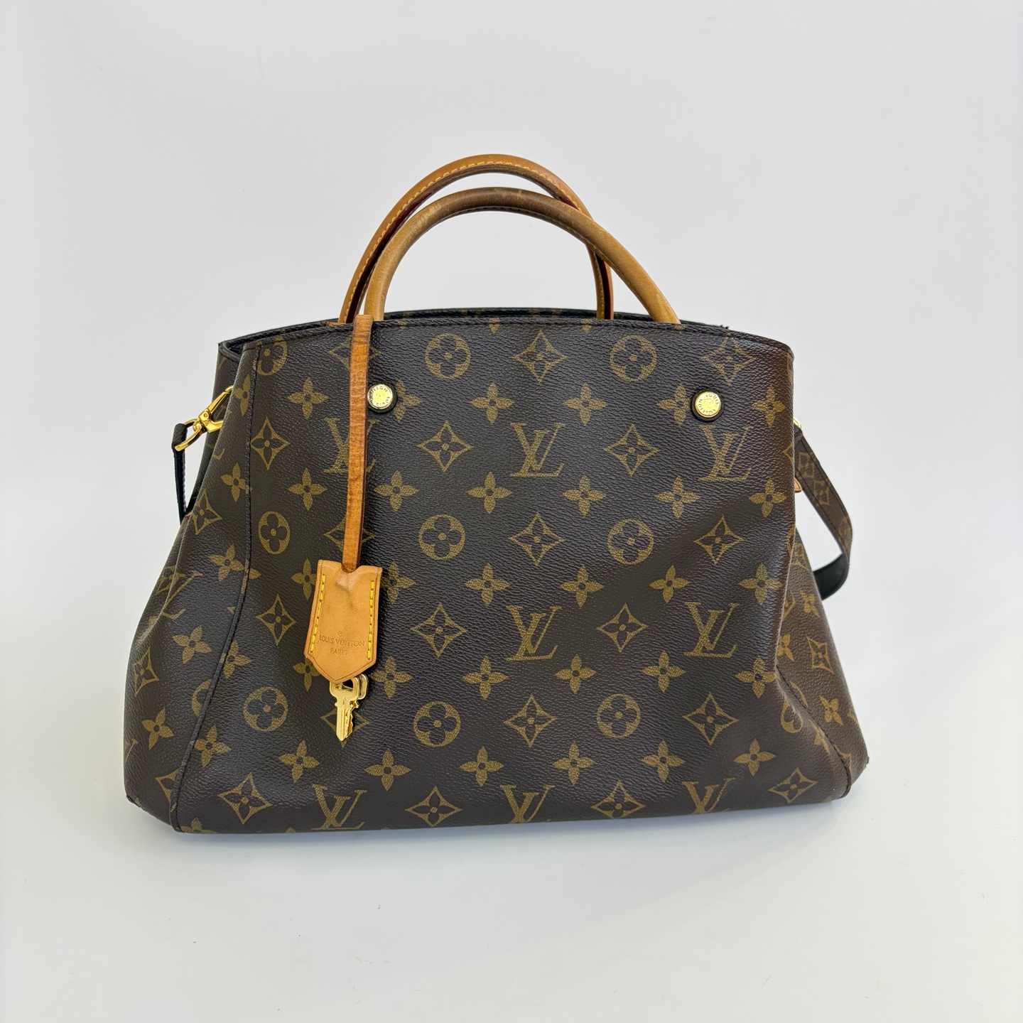 LV Montaigne MM Monogram Canvas Satchel/Top Handle Bag Authentic