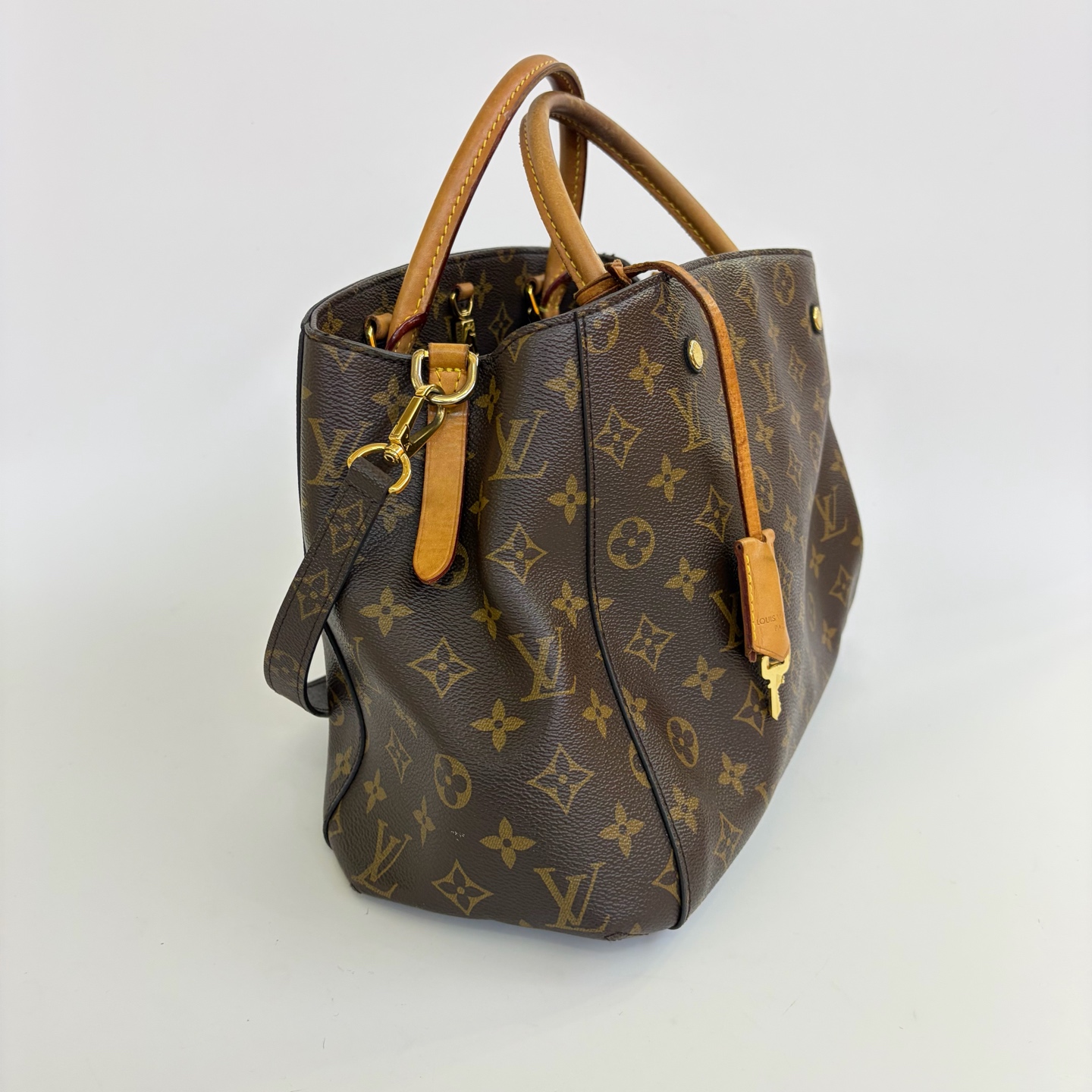 LV Montaigne MM Monogram Canvas Satchel/Top Handle Bag Authentic - Image 2