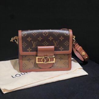 Louis Vuitton Dauphine Monogram Canvas Small Crossbody Authentic