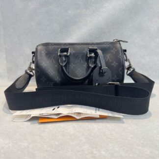 LV Black Kp25 Satchel/Top Handle Bag 2024 Receipt Chip 25x11x15 Authentic
