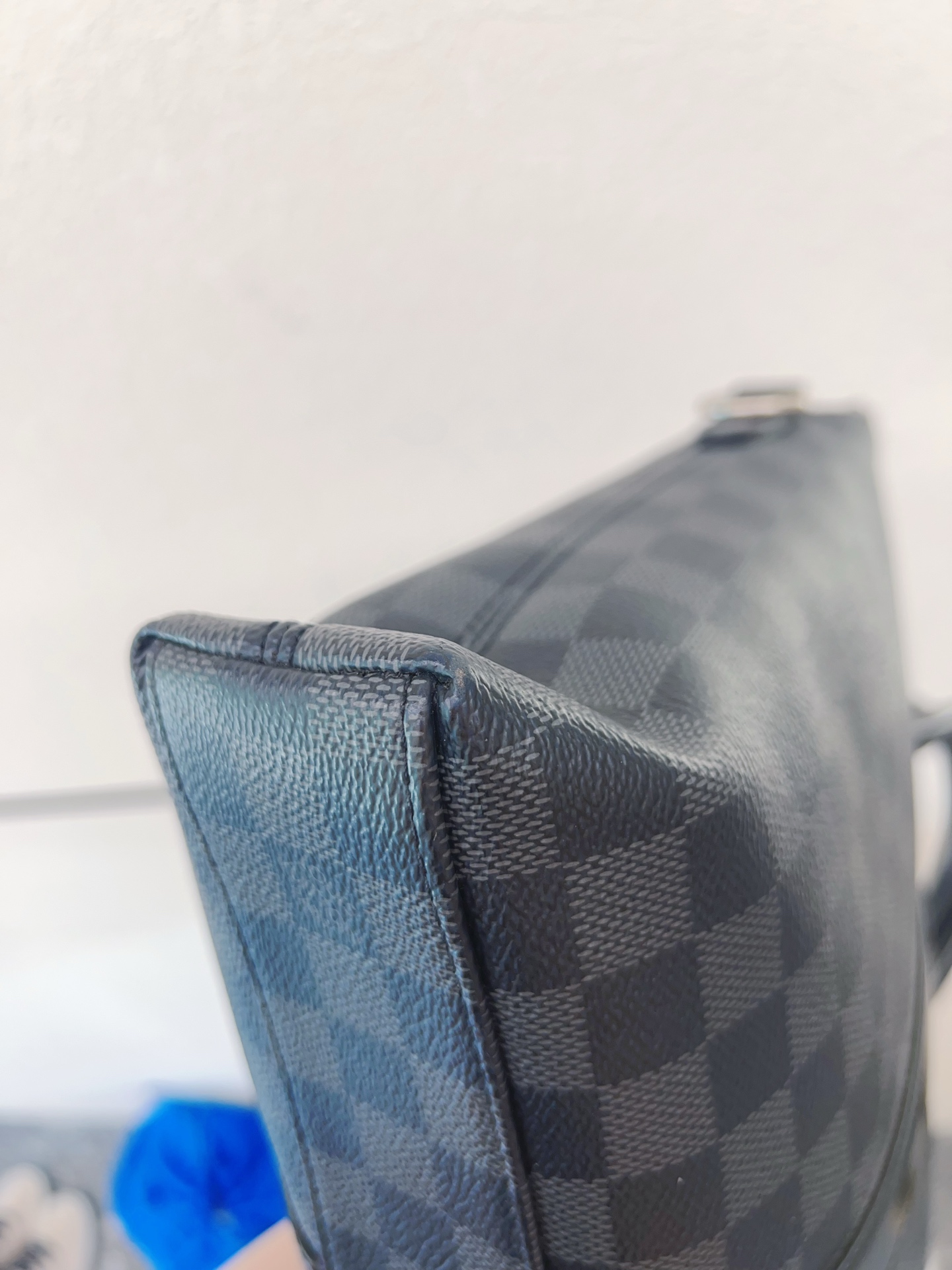 LV Damier Graphite Briefcase Black Gray Checkerboard Handbag Men's Sty Authentic - Image 8