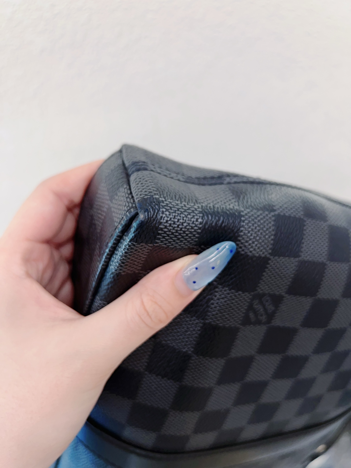 LV Damier Graphite Briefcase Black Gray Checkerboard Handbag Men's Sty Authentic - Image 9