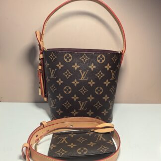 LV ALL IN BB Monogram Bucket Bag 16x12x18cm Crossbody Authentic
