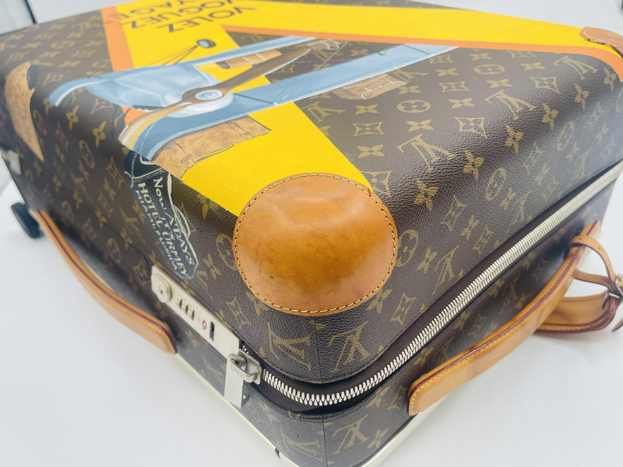 LV Horizon 20in Monogram Rolling Luggage Suitcase Trolley Authentic - Image 7