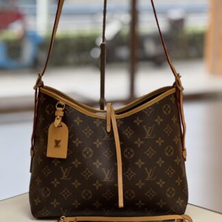 LV Carryall PM Tote Bag Monogram Canvas Authentic