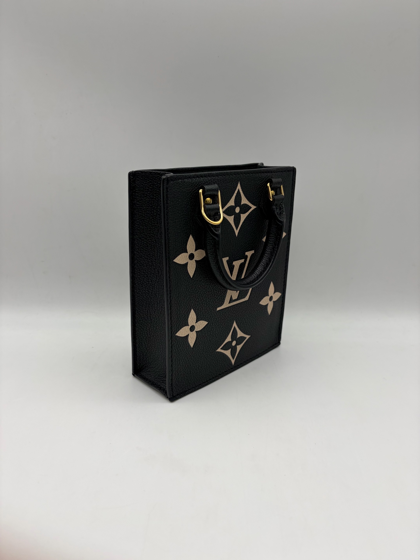 LV Nano Tote Black Leather Piano Score Mini Authentic - Image 2