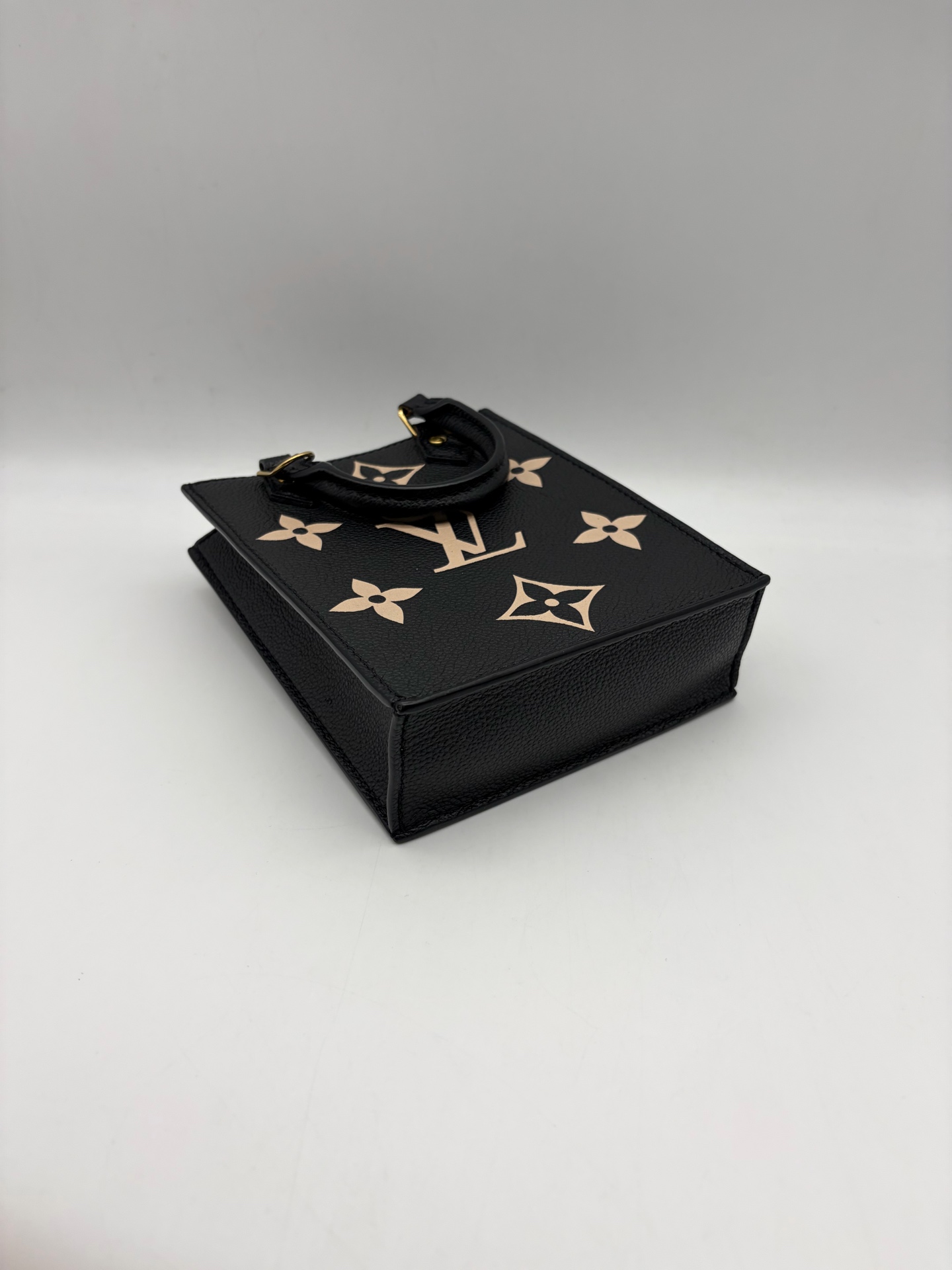 LV Nano Tote Black Leather Piano Score Mini Authentic - Image 4