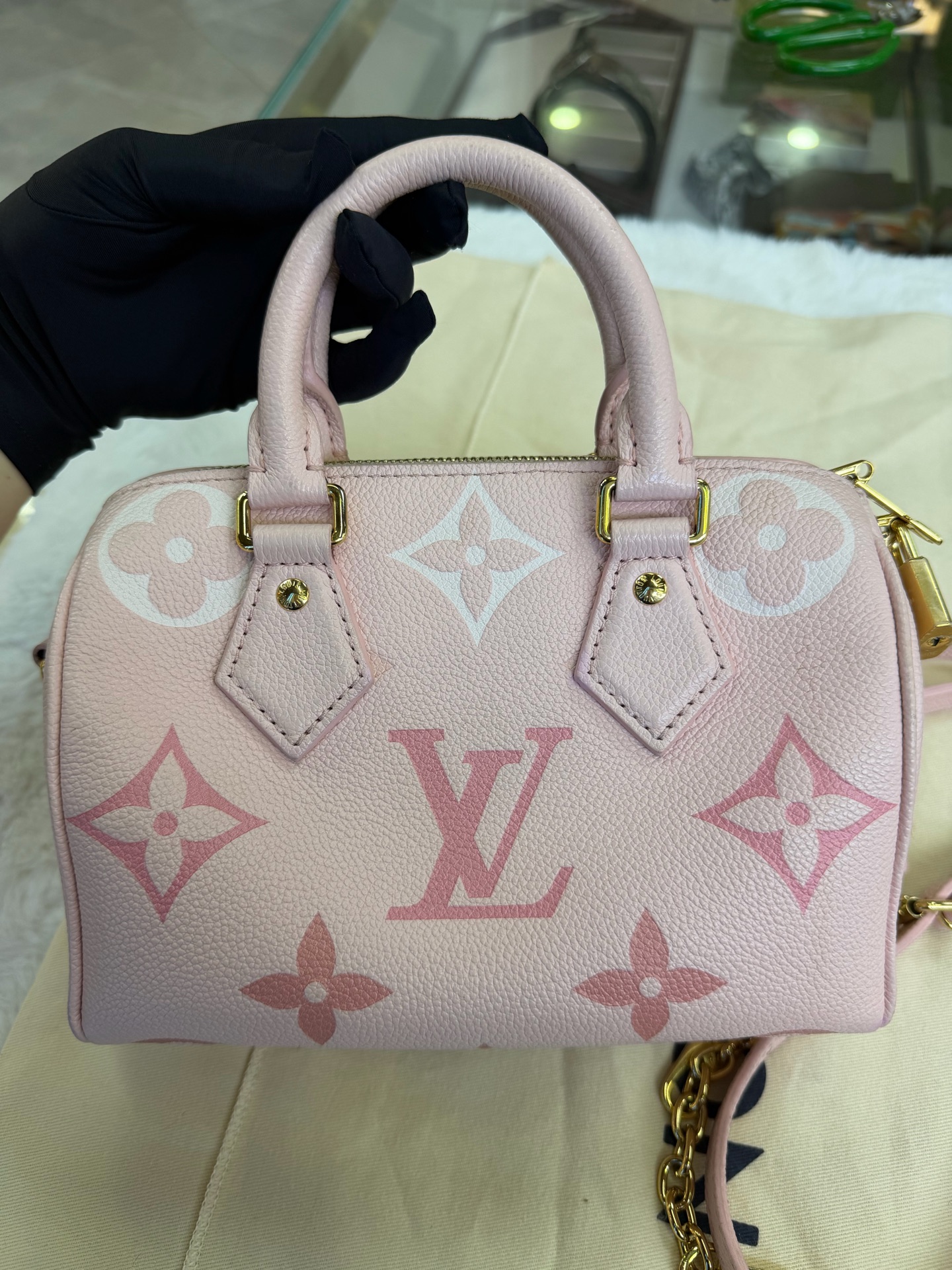 LV SP20 Gradient Strawberry Pink Handbag Authentic - Image 2