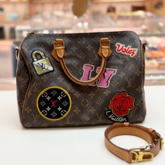 LV Speedy 30 Limited Edition Badge Series Authentic
