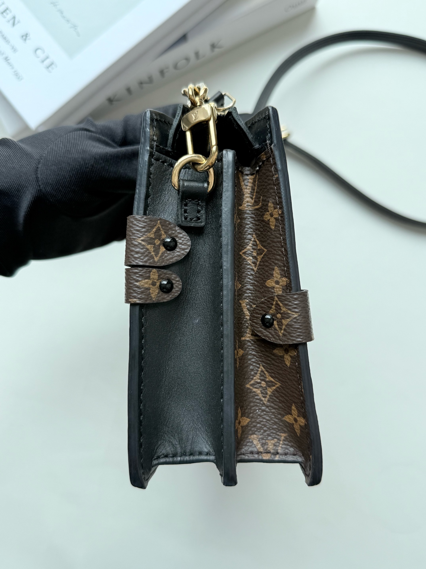 LV Trunk Clutch Monogram Brown Soft Trunk 2019 Chip Authentic - Image 2