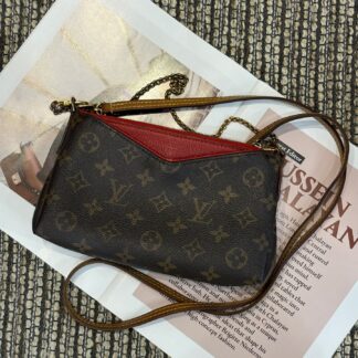 LV Louis Vuitton Mini Legend Bag 2017 Monogram Red Crossbody Authentic
