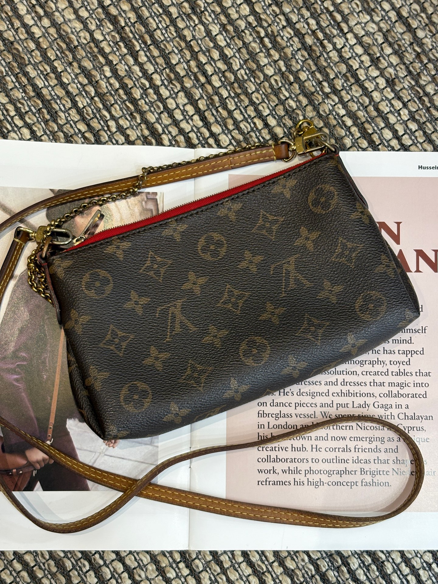 LV Louis Vuitton Mini Legend Bag 2017 Monogram Red Crossbody Authentic - Image 2