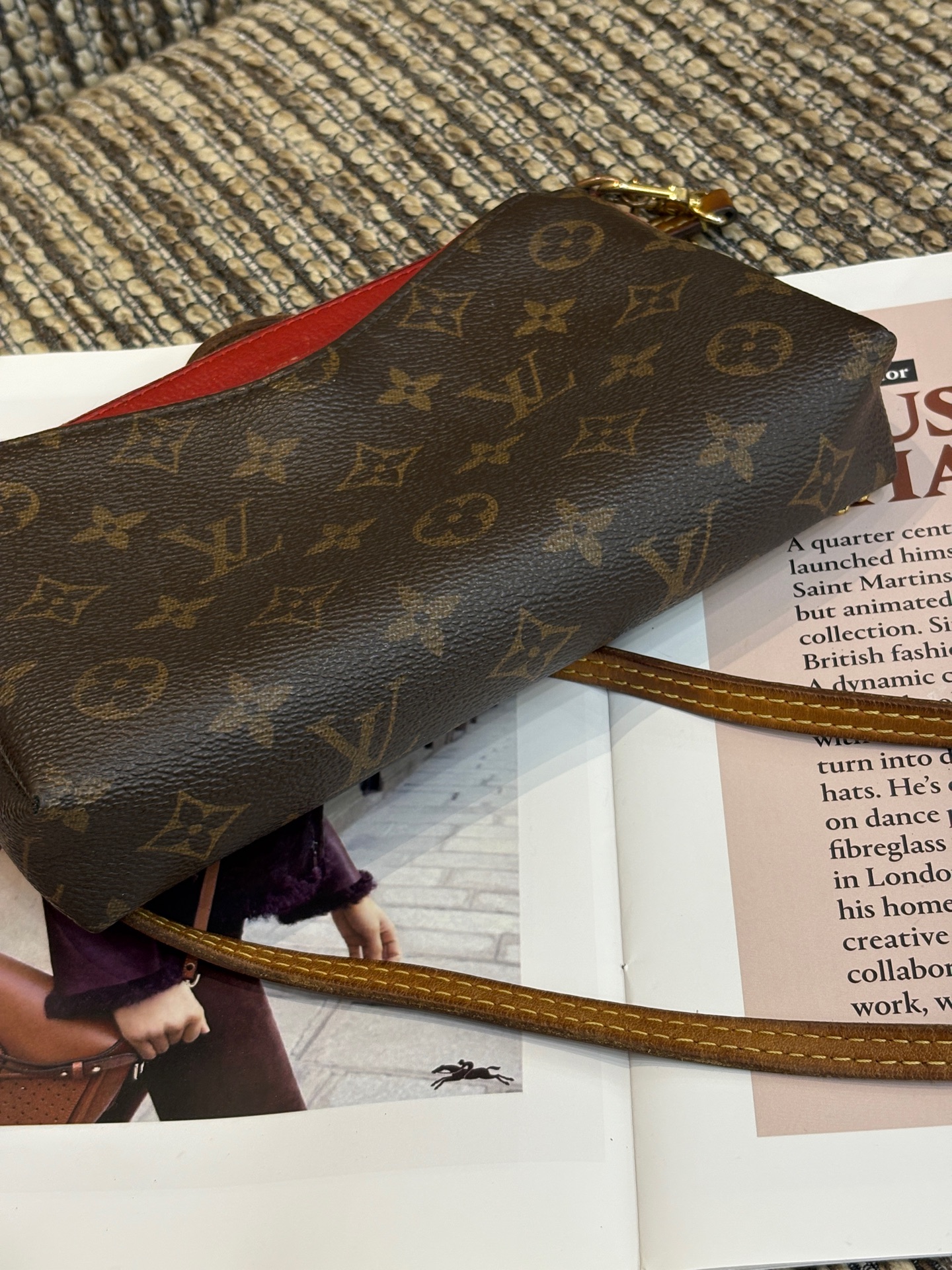 LV Louis Vuitton Mini Legend Bag 2017 Monogram Red Crossbody Authentic - Image 8