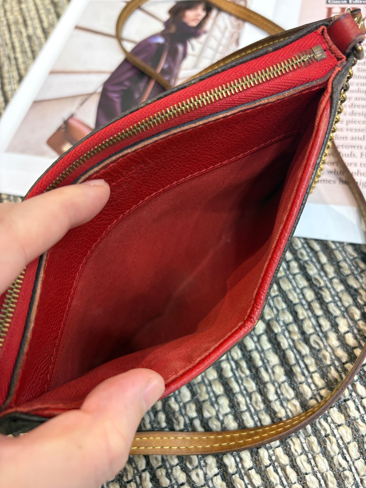 LV Louis Vuitton Mini Legend Bag 2017 Monogram Red Crossbody Authentic - Image 9