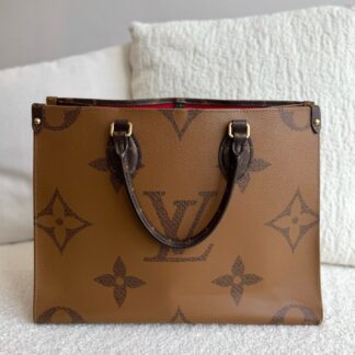 LV Louis Vuitton OTG Tote Medium Monogram Black Strap Authentic