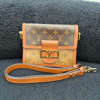 LV Dauphine Small Monogram Canvas Crossbody Authentic