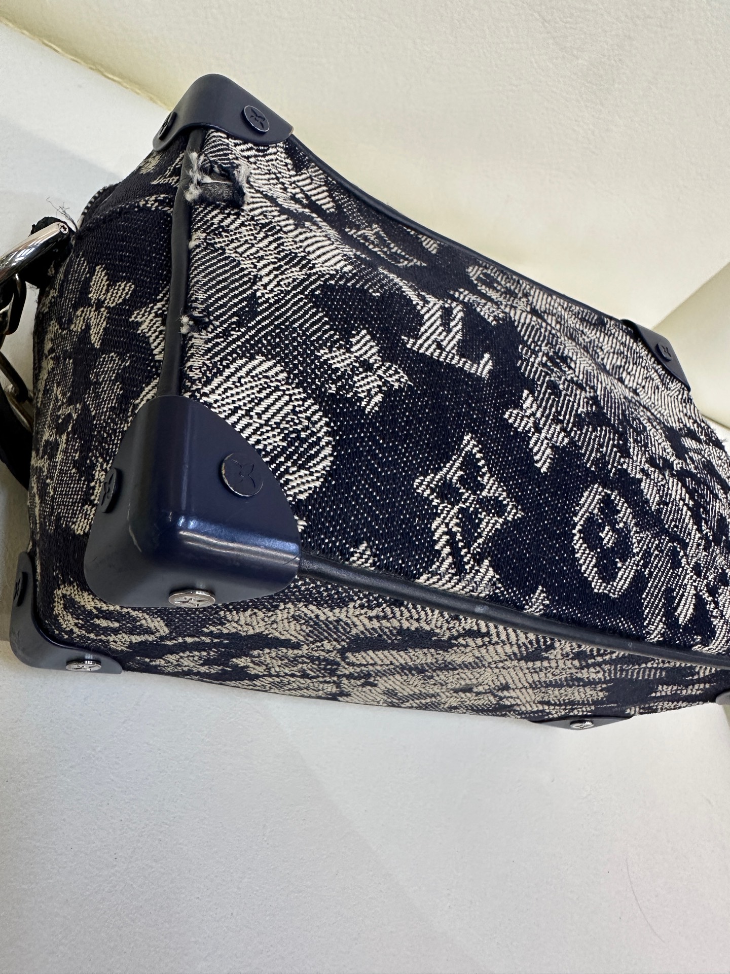 LV Mini Soft Trunk Denim Limited Edition Crossbody Chain Bag Authentic - Image 6