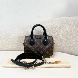 LV Speedy Trunk 20 Monogram Shoulder Bag Authentic