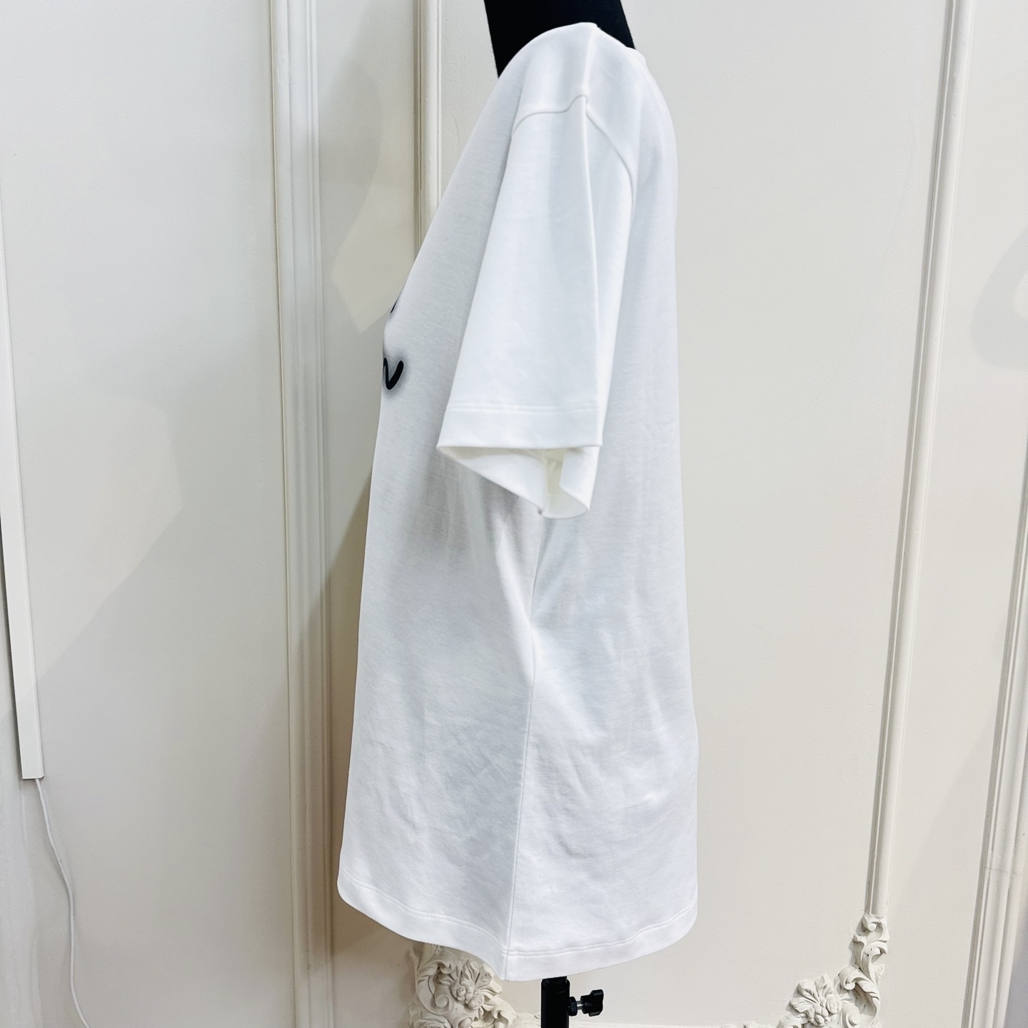 LV Louis Vuitton Monogram Crew Neck Short Sleeve T-Shirt White M Authentic - Image 7