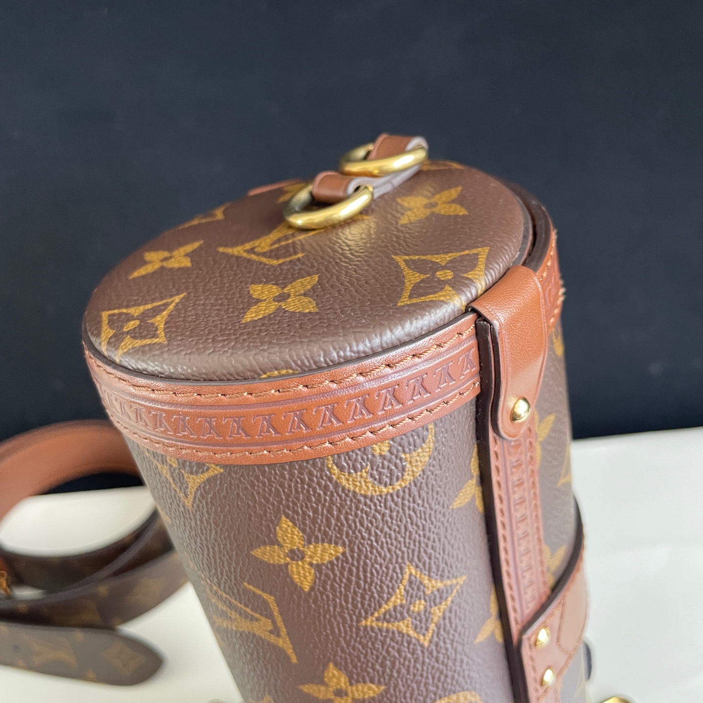 LV Papillon Trunk Monogram Shoulder Bag Crossbody Chain Dual Straps Du Authentic - Image 6