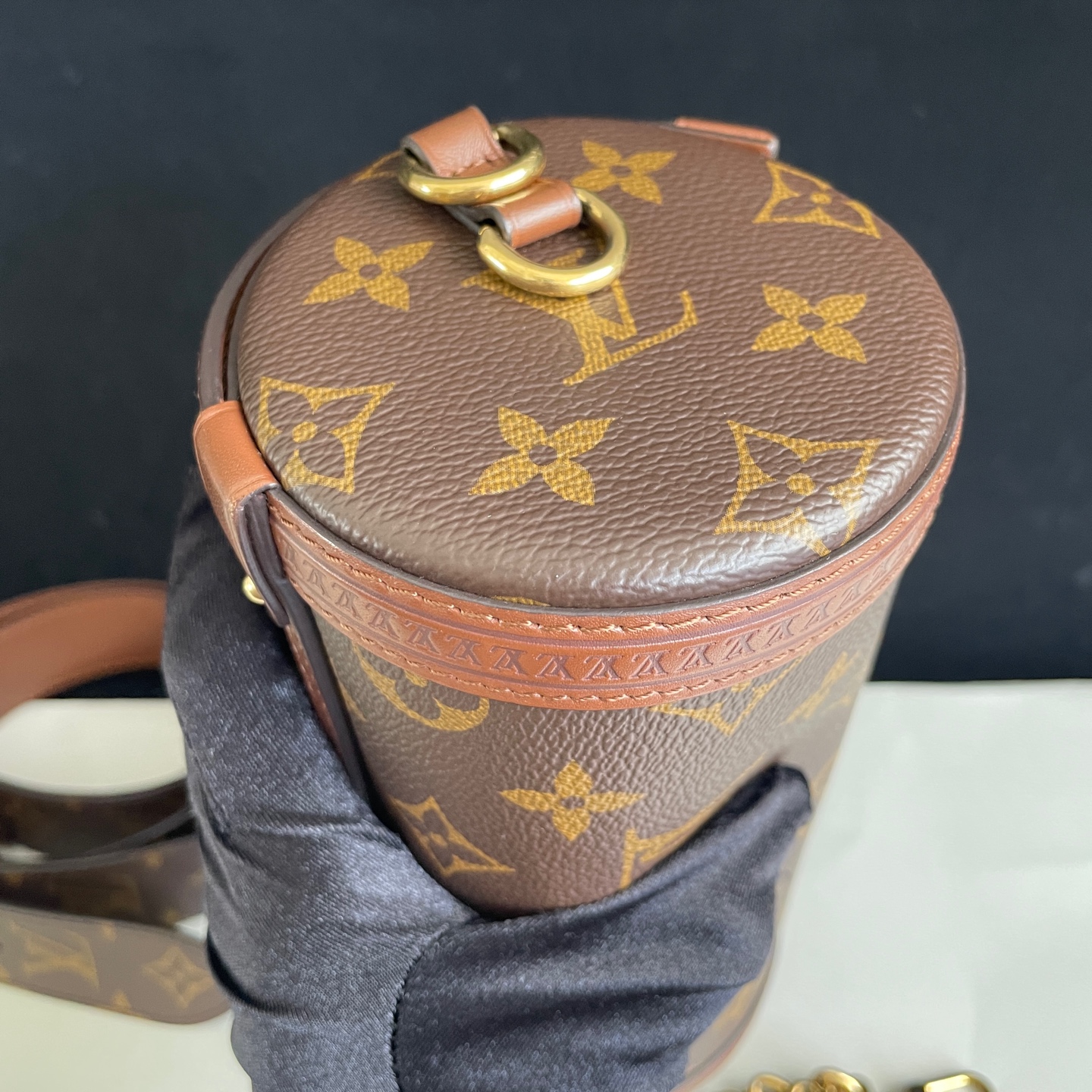 LV Papillon Trunk Monogram Shoulder Bag Crossbody Chain Dual Straps Du Authentic - Image 7