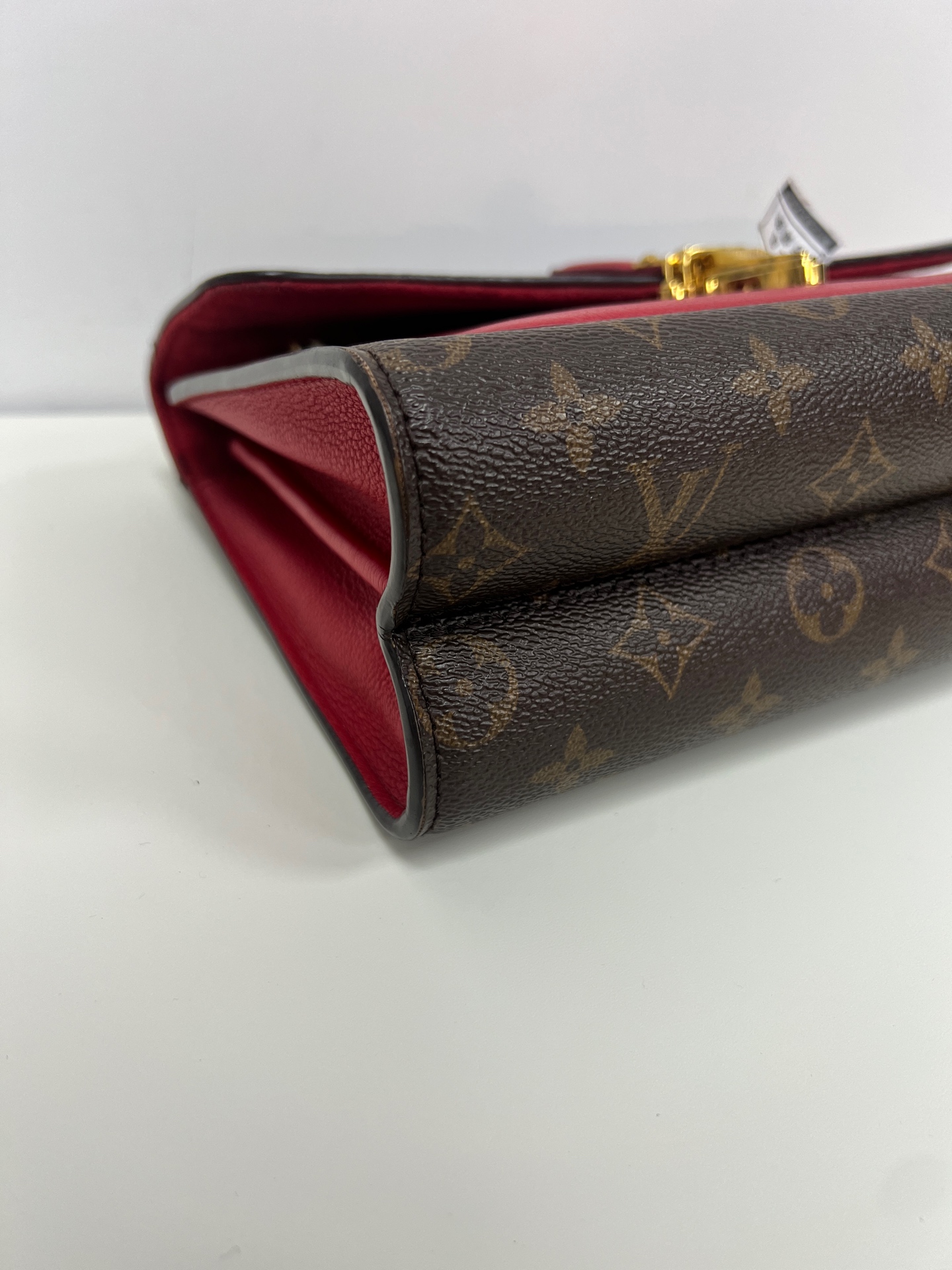 LV Victoria Red Monogram Canvas Crossbody Bag Authentic - Image 3