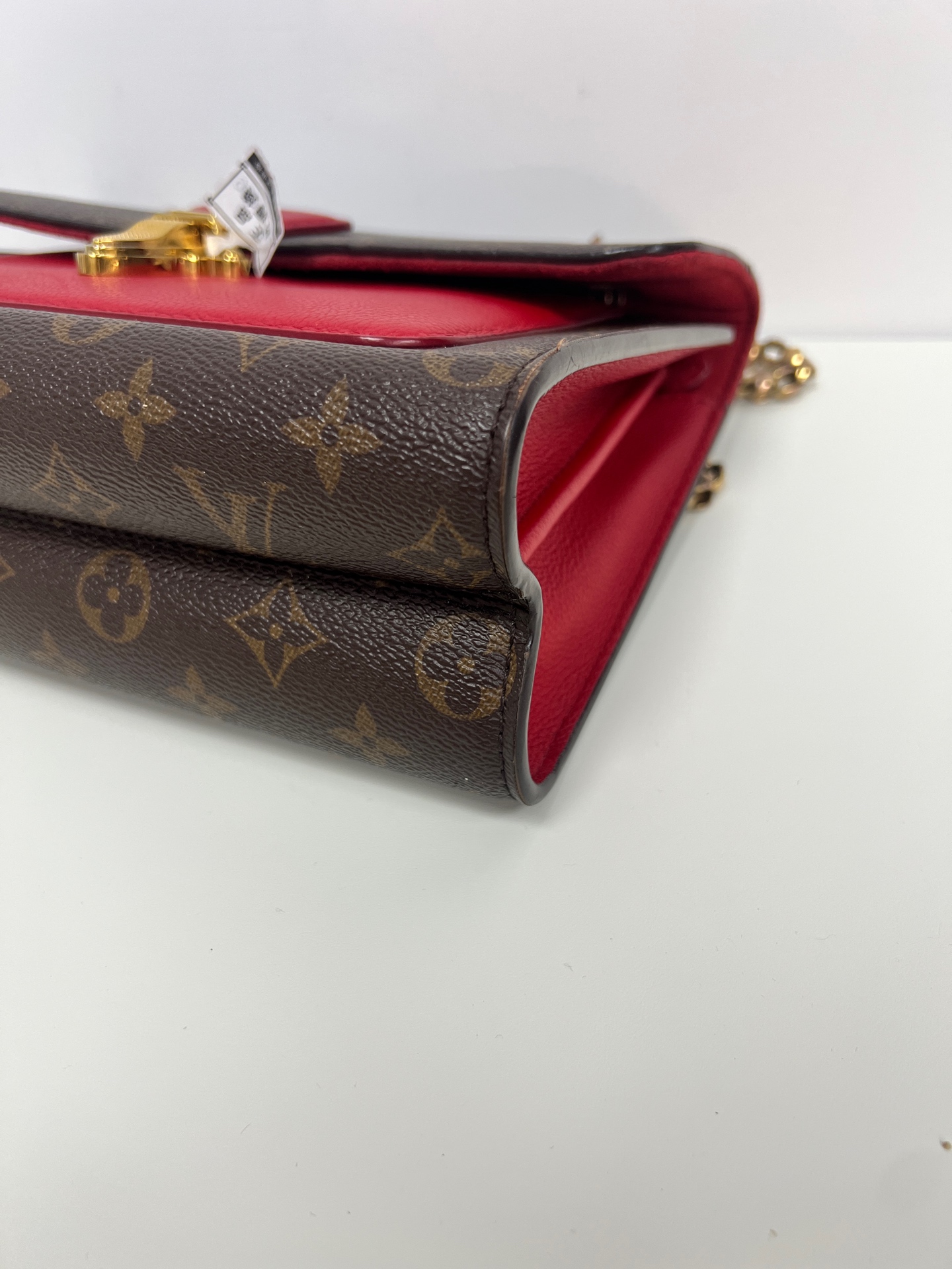 LV Victoria Red Monogram Canvas Crossbody Bag Authentic - Image 4