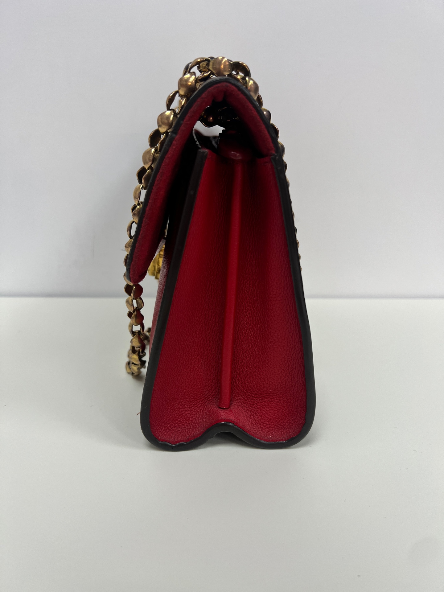 LV Victoria Red Monogram Canvas Crossbody Bag Authentic - Image 8